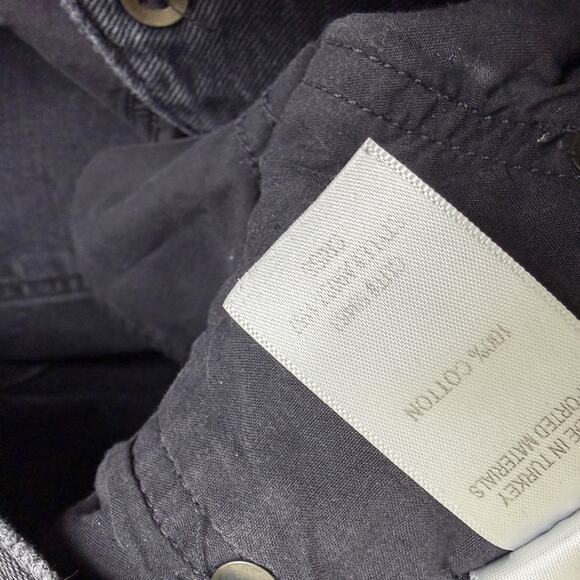 Agolde Criss Cross High Waist Jeans 29 Womens Black Shambles Cotton Frayed - Picture 7 of 10